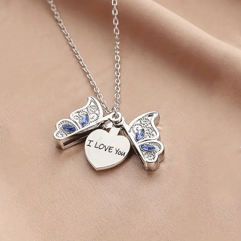 Openable Butterfly Necklace